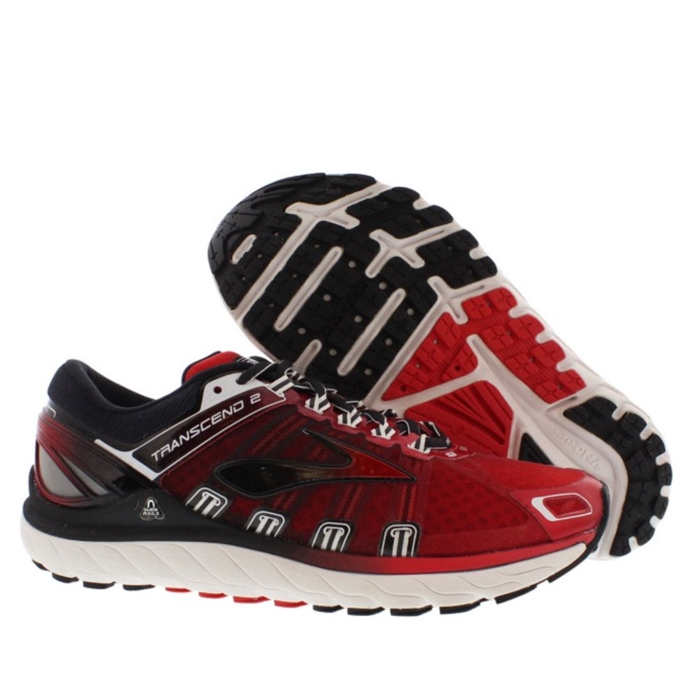 Brooks Transcend 2 Glycerin Gts Red Black Size 15 D Gem